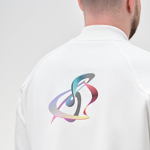 Толстовка на молнии TORRES , белый, размер XL с логотипом  заказать по выгодной цене в кибермаркете AvroraStore