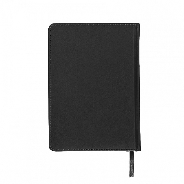 Ежедневник недатированный Campbell, А5,  черный, белый блок с логотипом  заказать по выгодной цене в кибермаркете AvroraStore
