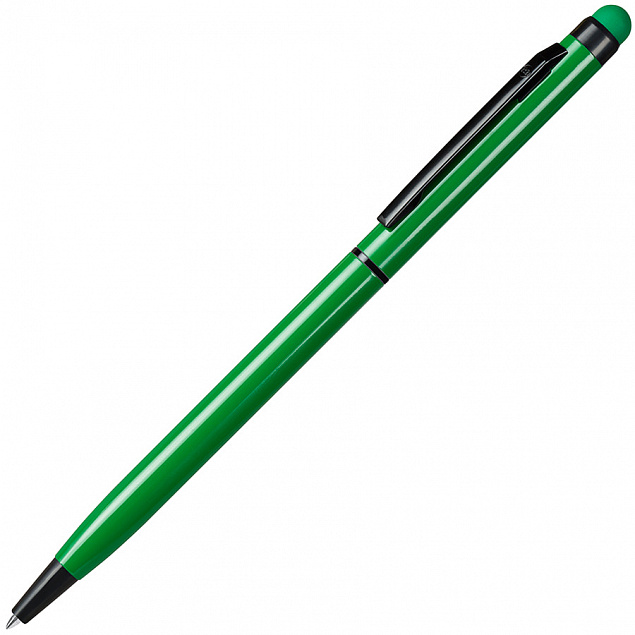 Ручка шариковая со стилусом TOUCHWRITER BLACK, глянцевый корпус с логотипом  заказать по выгодной цене в кибермаркете AvroraStore