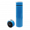 Термос Reactor с датчиком температуры (голубой) с логотипом  заказать по выгодной цене в кибермаркете AvroraStore