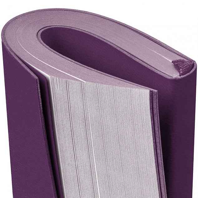 Ежедневник Flat Mini, недатированный, фиолетовый с логотипом  заказать по выгодной цене в кибермаркете AvroraStore