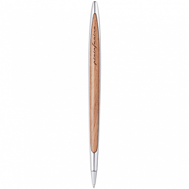 Шариковая ручка Cambiano Shiny Chrome Walnut с логотипом  заказать по выгодной цене в кибермаркете AvroraStore