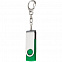 Флешка Twist, зеленая, 8 Гб с логотипом  заказать по выгодной цене в кибермаркете AvroraStore