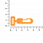 Застежка-карабин Сarabine, S, оранжевый неон с логотипом  заказать по выгодной цене в кибермаркете AvroraStore