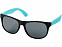 Очки солнцезащитные Retro, черный/морская волна с логотипом  заказать по выгодной цене в кибермаркете AvroraStore