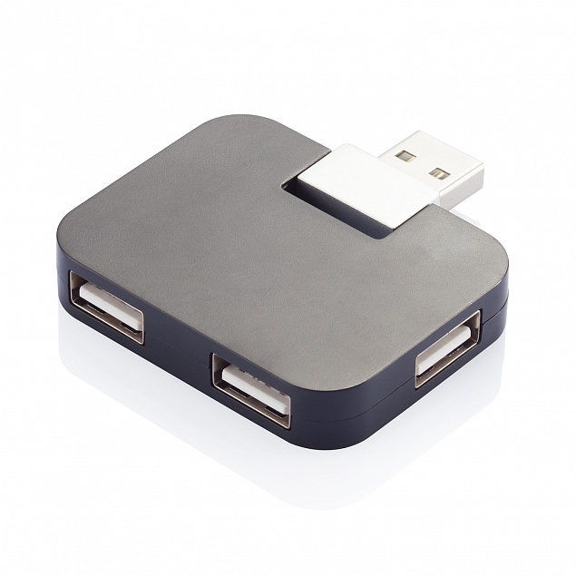 Дорожный USB-хаб с логотипом  заказать по выгодной цене в кибермаркете AvroraStore