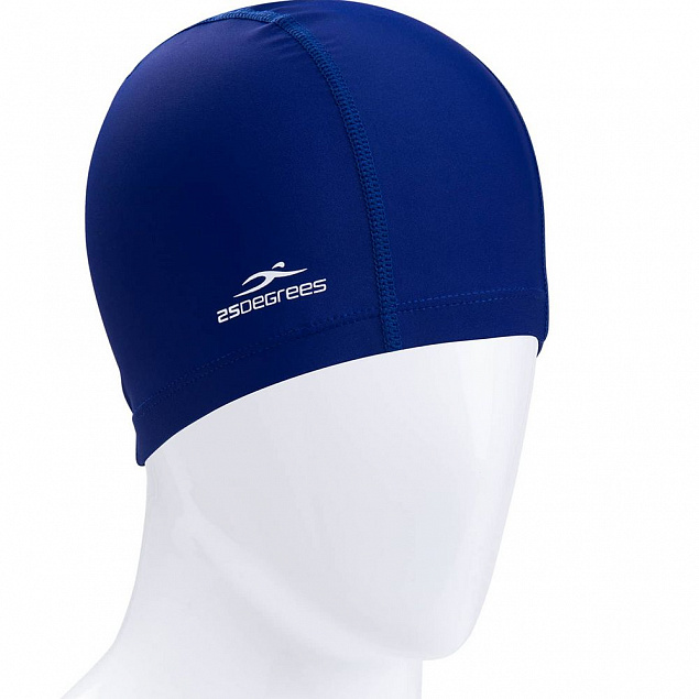 Шапочка для плавания Essence, синяя с логотипом  заказать по выгодной цене в кибермаркете AvroraStore