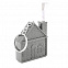 Брелок-рулетка &quot;Home&quot;, 1 метр, серый с логотипом  заказать по выгодной цене в кибермаркете AvroraStore