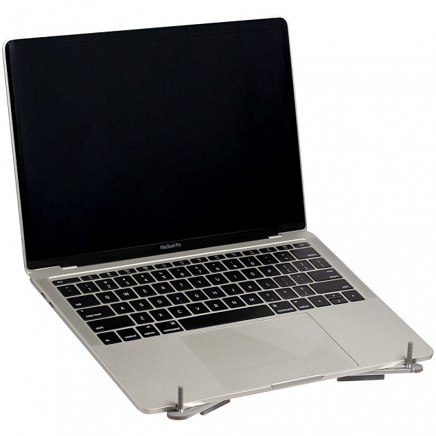 Подставка для ноутбука и планшета Triplex, серебристая с логотипом  заказать по выгодной цене в кибермаркете AvroraStore