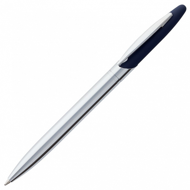 Ручка шариковая Dagger Soft Touch, синяя с логотипом  заказать по выгодной цене в кибермаркете AvroraStore