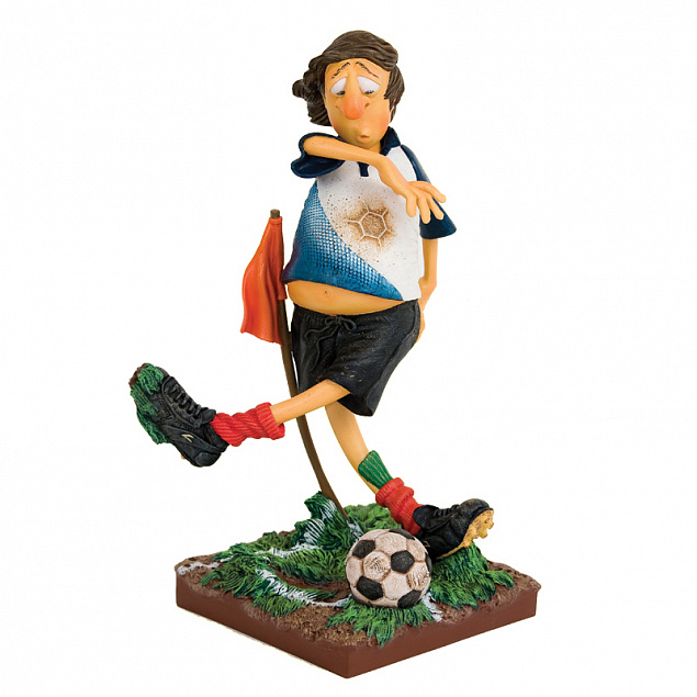 Скульптура "Футболист" с логотипом  заказать по выгодной цене в кибермаркете AvroraStore