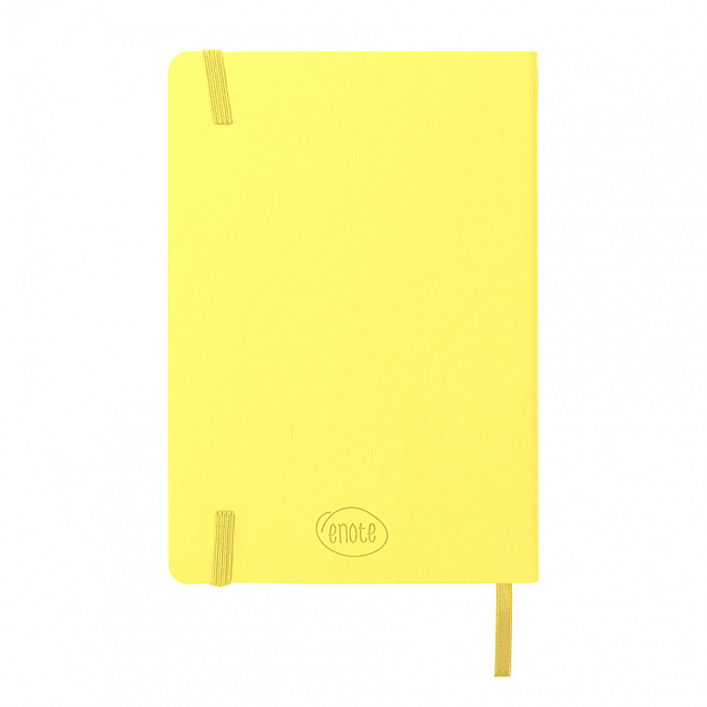 Ежедневник недатированный Shady, А5,  лимонный, кремовый блок, желтый обрез с логотипом  заказать по выгодной цене в кибермаркете AvroraStore