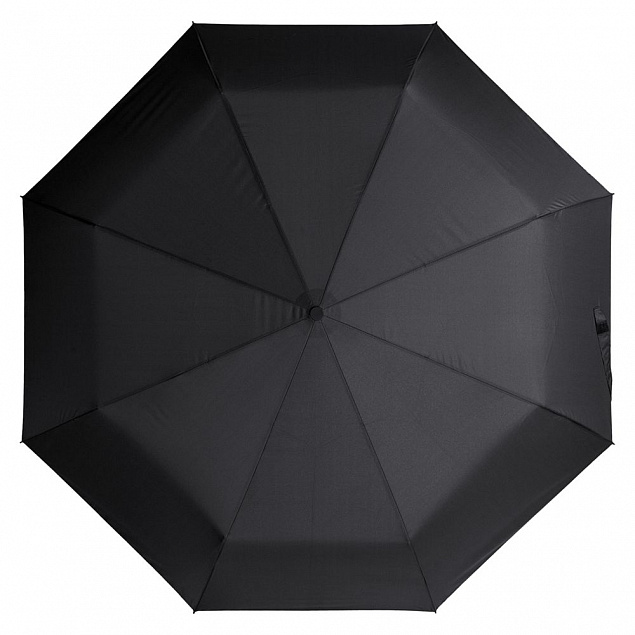 Складной зонт Unit Classic, черный с логотипом  заказать по выгодной цене в кибермаркете AvroraStore