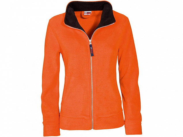 Куртка флисовая Nashville женская, оранжевый/черный с логотипом  заказать по выгодной цене в кибермаркете AvroraStore