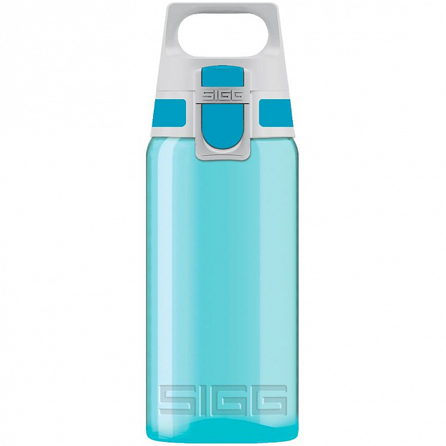 Бутылка для воды Viva One, голубая с логотипом  заказать по выгодной цене в кибермаркете AvroraStore