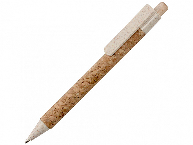 Ручка из пробки и переработанной пшеницы шариковая «Mira» с логотипом  заказать по выгодной цене в кибермаркете AvroraStore