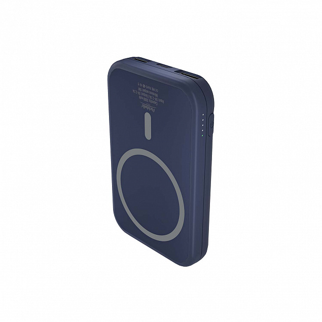 Внешний аккумулятор, Ultima Wireless Magnetic, 5000 mah, черный с логотипом  заказать по выгодной цене в кибермаркете AvroraStore