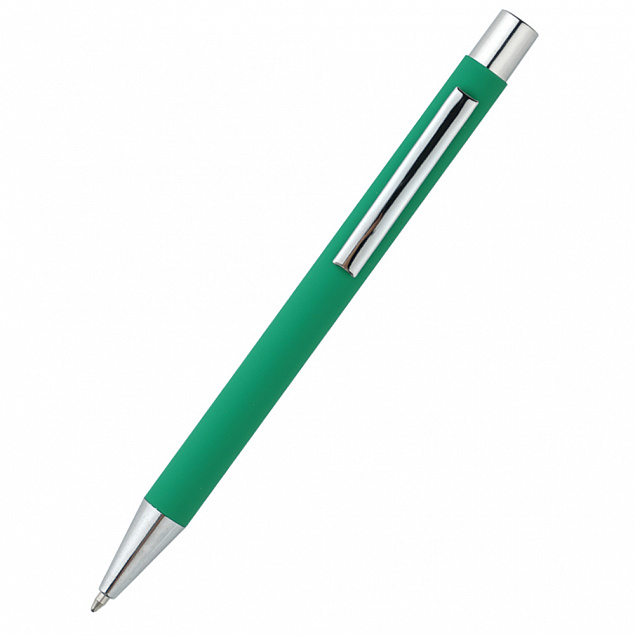 Ручка металлическая Rebecca - Зеленый FF с логотипом  заказать по выгодной цене в кибермаркете AvroraStore