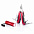 Набор: мультитул и фонарик, красный с логотипом  заказать по выгодной цене в кибермаркете AvroraStore
