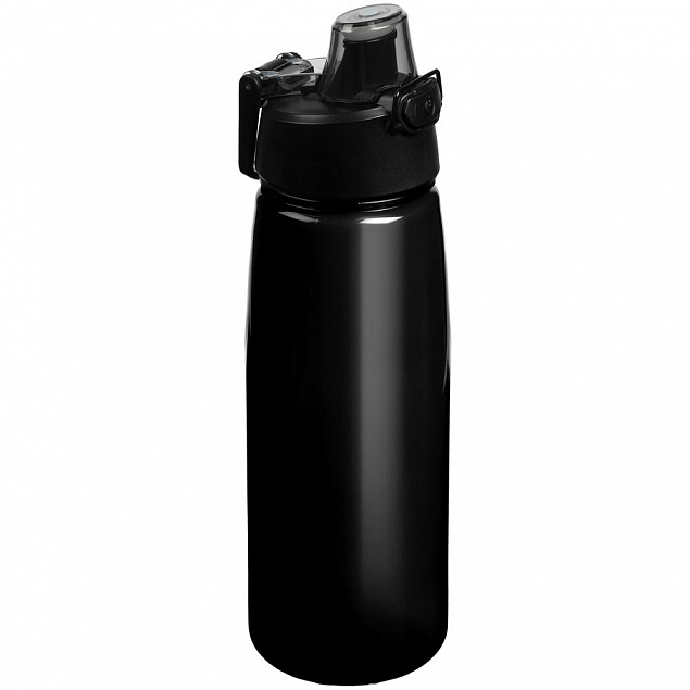 Спортивная бутылка Rally, черная с логотипом  заказать по выгодной цене в кибермаркете AvroraStore