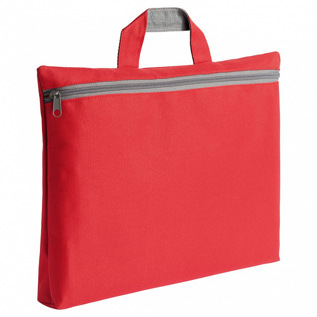 Сумка-папка SIMPLE, красная с логотипом  заказать по выгодной цене в кибермаркете AvroraStore