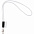 Шнурок для бейджа Tube Long, белый с логотипом  заказать по выгодной цене в кибермаркете AvroraStore