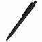 Ручка пластиковая Agata софт-тач, чёрная с логотипом  заказать по выгодной цене в кибермаркете AvroraStore