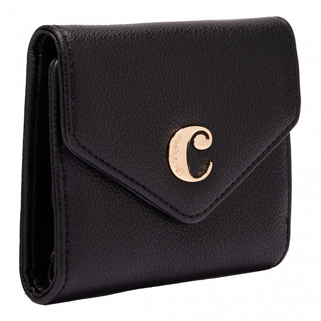 Женский кошелек Alma,черный с логотипом  заказать по выгодной цене в кибермаркете AvroraStore