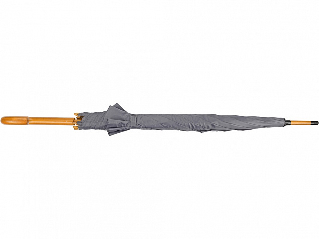 Зонт-трость Радуга, серый с логотипом  заказать по выгодной цене в кибермаркете AvroraStore