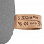 Внешний аккумулятор Pebble 5200 мАч, серый с логотипом  заказать по выгодной цене в кибермаркете AvroraStore