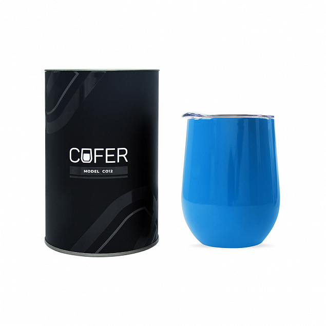 Набор Cofer Tube CO12 black, голубой с логотипом  заказать по выгодной цене в кибермаркете AvroraStore
