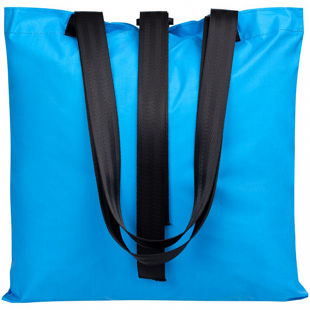 Шопер Manifest Color из светоотражающей ткани, синий с логотипом  заказать по выгодной цене в кибермаркете AvroraStore