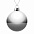Елочный шар Finery Gloss, 10 см, глянцевый белый с логотипом  заказать по выгодной цене в кибермаркете AvroraStore