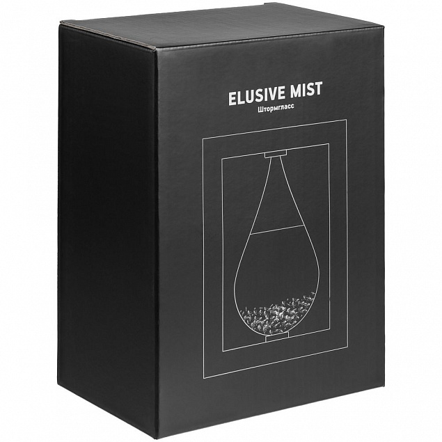 Штормгласс Elusive Mist, черный с логотипом  заказать по выгодной цене в кибермаркете AvroraStore