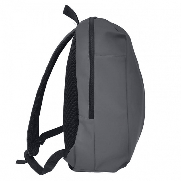 Рюкзак "Go", серый, 41 х 29 х15,5 см, 100% полиуретан  с логотипом  заказать по выгодной цене в кибермаркете AvroraStore