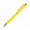 Шариковая ручка Crystal, желтая с логотипом  заказать по выгодной цене в кибермаркете AvroraStore