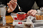 Чайная пара Cozy Morning, серая с красным с логотипом  заказать по выгодной цене в кибермаркете AvroraStore