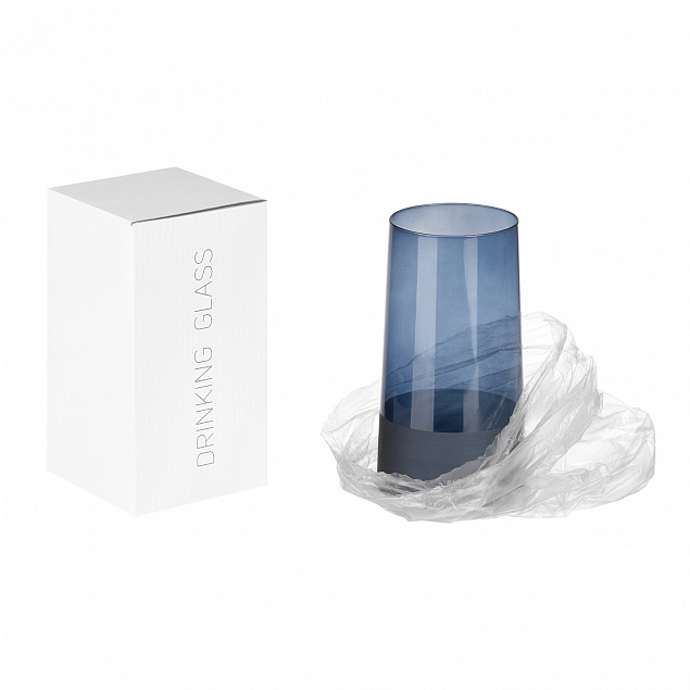 Стакан для воды высокий, Sapphire, 540 ml, синий с логотипом  заказать по выгодной цене в кибермаркете AvroraStore