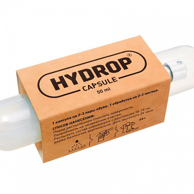 Водооталкивающий спрей HYDROP TEXTILE CAPSULE с логотипом  заказать по выгодной цене в кибермаркете AvroraStore