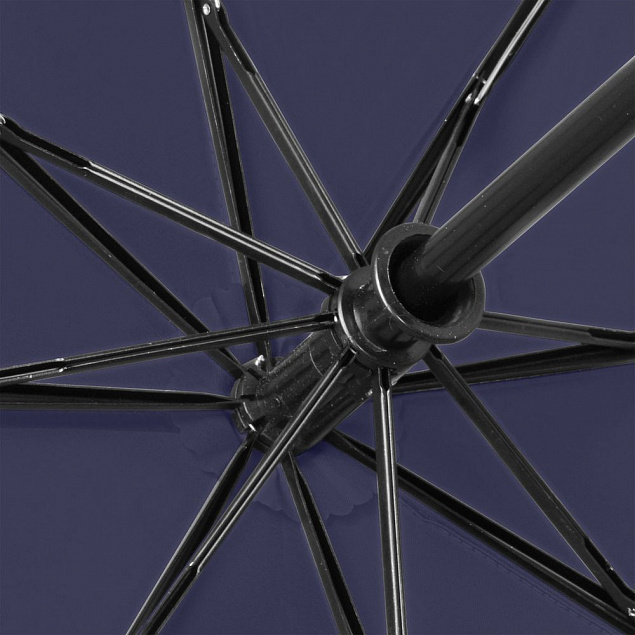 Зонт складной Fiber Magic, темно-синий с логотипом  заказать по выгодной цене в кибермаркете AvroraStore