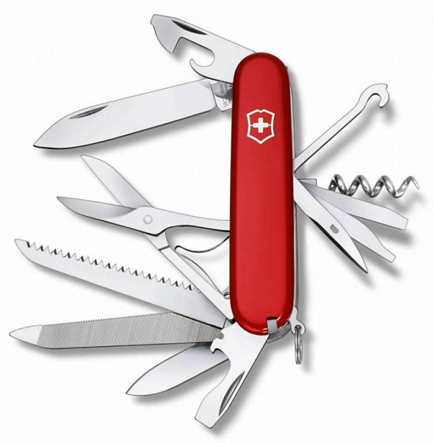 Офицерский нож Ranger 91, красный с логотипом  заказать по выгодной цене в кибермаркете AvroraStore
