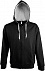 Толстовка мужская Soul Men 290 с контрастным капюшоном, черная с логотипом  заказать по выгодной цене в кибермаркете AvroraStore