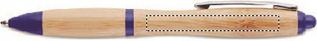 Ручка шариковая из бамбука и пл с логотипом  заказать по выгодной цене в кибермаркете AvroraStore