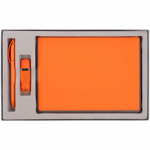 Набор Frame, оранжевый с логотипом  заказать по выгодной цене в кибермаркете AvroraStore