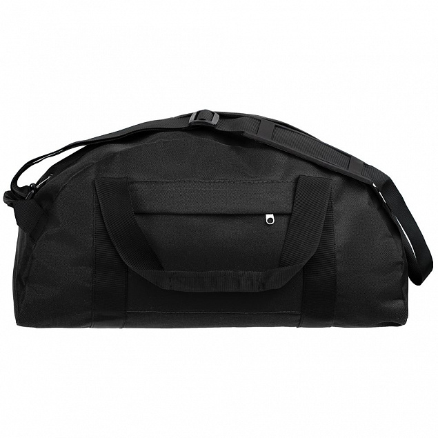 Спортивная сумка Portager, черная с логотипом  заказать по выгодной цене в кибермаркете AvroraStore