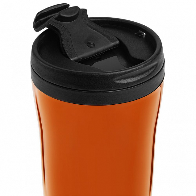 Термостакан Sagga, оранжевый с логотипом  заказать по выгодной цене в кибермаркете AvroraStore