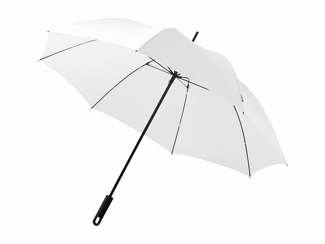 Зонт трость Halo, механический 30, белый с логотипом  заказать по выгодной цене в кибермаркете AvroraStore