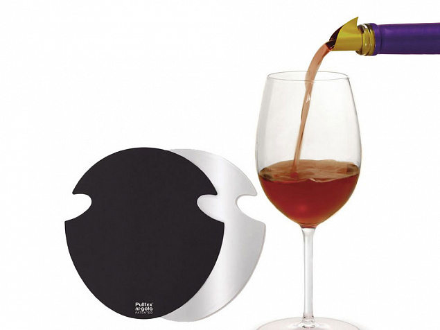 Набор аксессуаров для вина Nigota, черный с логотипом  заказать по выгодной цене в кибермаркете AvroraStore