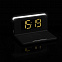 Часы настольные с беспроводным зарядным устройством Pitstop, черные с логотипом  заказать по выгодной цене в кибермаркете AvroraStore