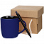 Набор Color Block, синий с черный с логотипом  заказать по выгодной цене в кибермаркете AvroraStore